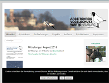 Tablet Screenshot of ornithologie-hamburg.de